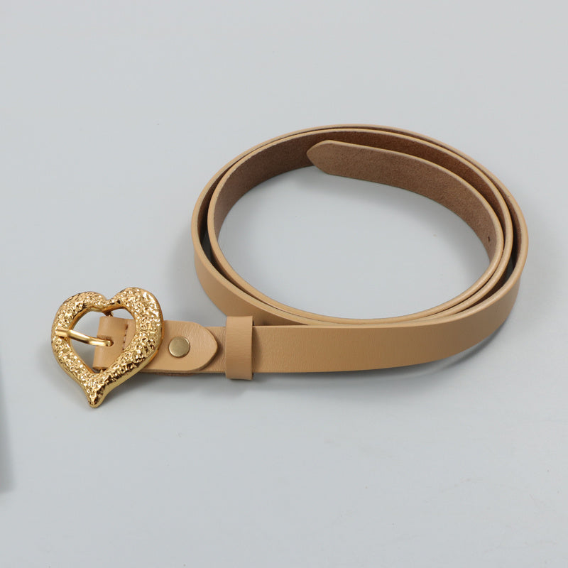 Gold Peach | la Ceinture en Cuir de Vachette
