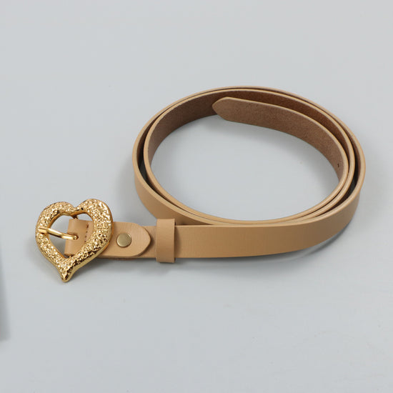 Gold Peach | la Ceinture en Cuir de Vachette