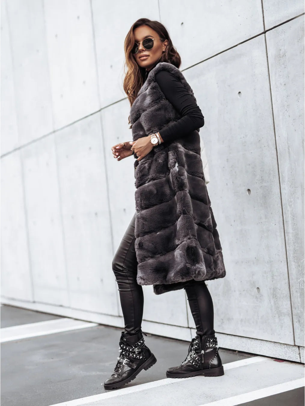 Diana® | Manteau Long Fourrure Luxe Hivernal