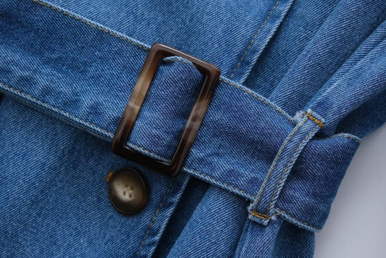 Dalya® | Trench en Jean Slim Élégance Urbaine