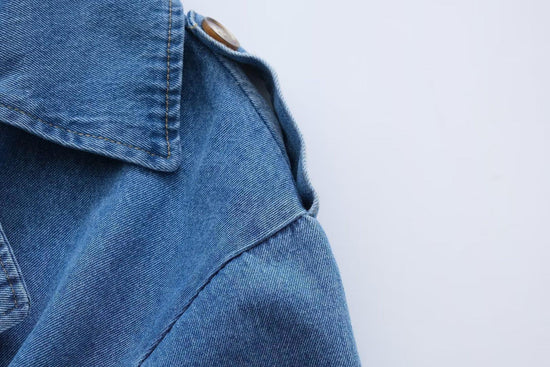Dalya® | Trench en Jean Slim Élégance Urbaine