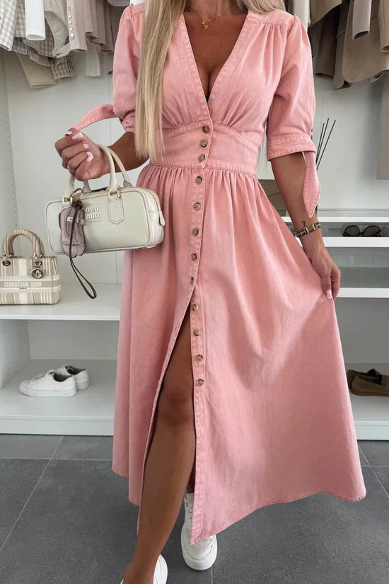 Sirella® | Robe Boutonnée Chic & Décontractée