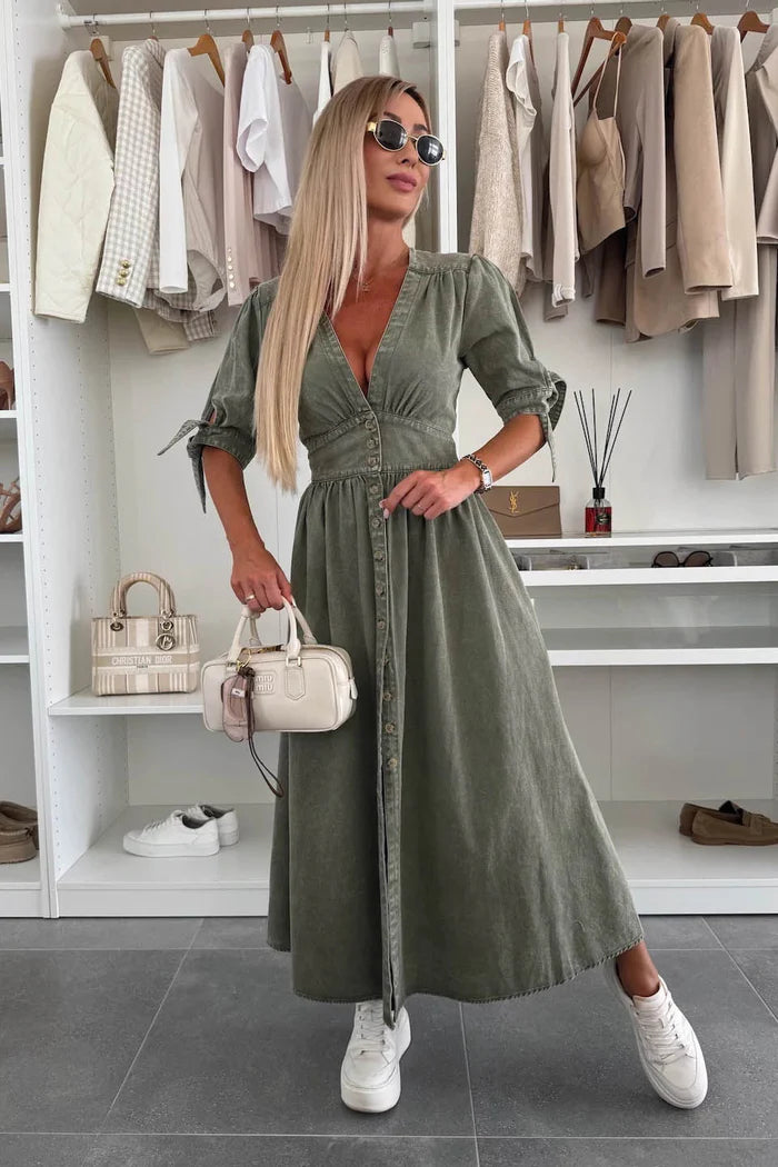 Sirella® | Robe Boutonnée Chic & Décontractée