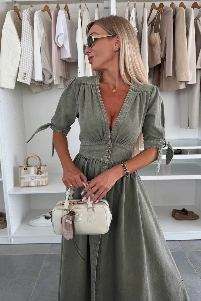 Sirella® | Robe Boutonnée Chic & Décontractée