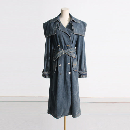 Léandra® | Manteau Jean Cintré à Lacets 2