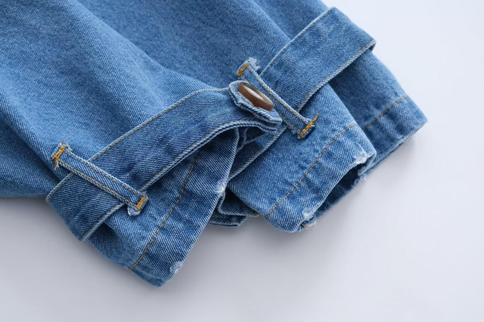 Dalya® | Trench en Jean Slim Élégance Urbaine