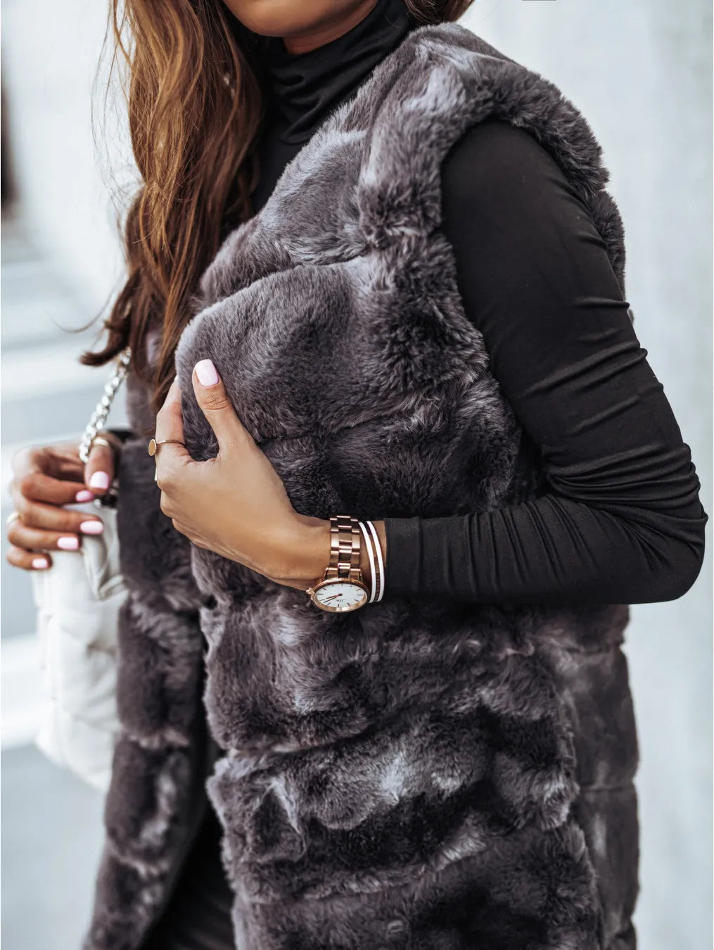 Diana® | Manteau Long Fourrure Luxe Hivernal