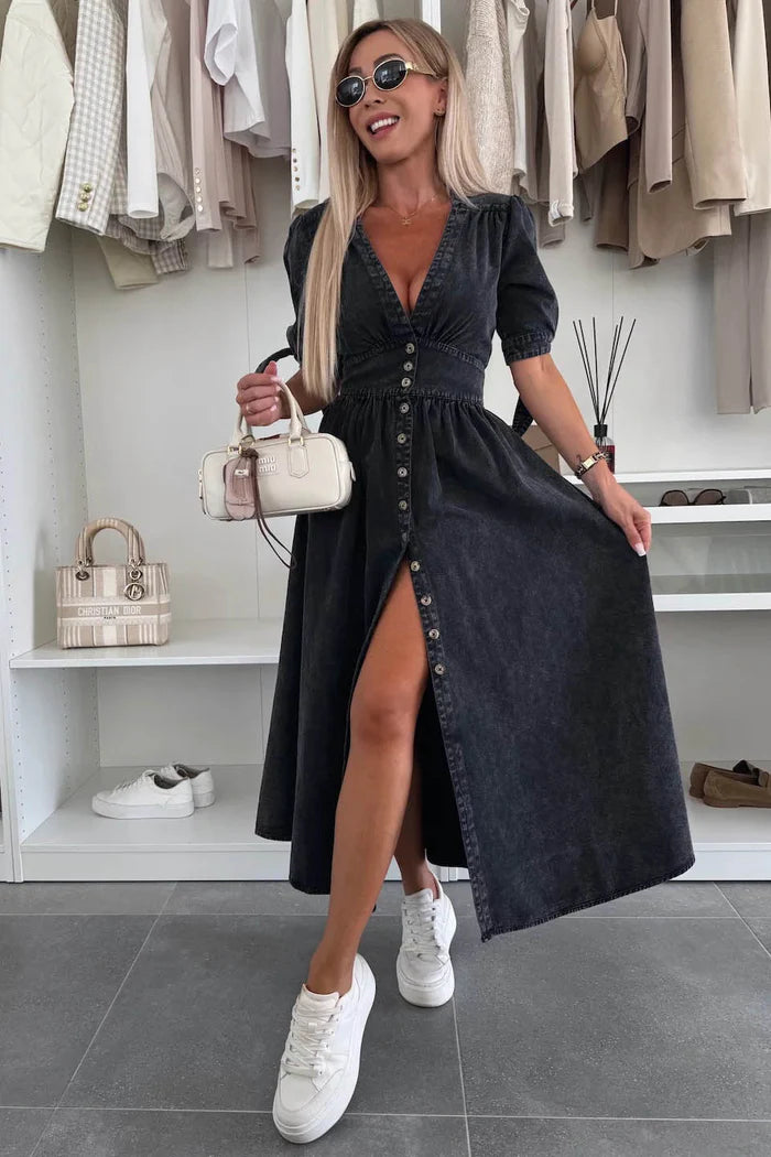 Sirella® | Robe Boutonnée Chic & Décontractée