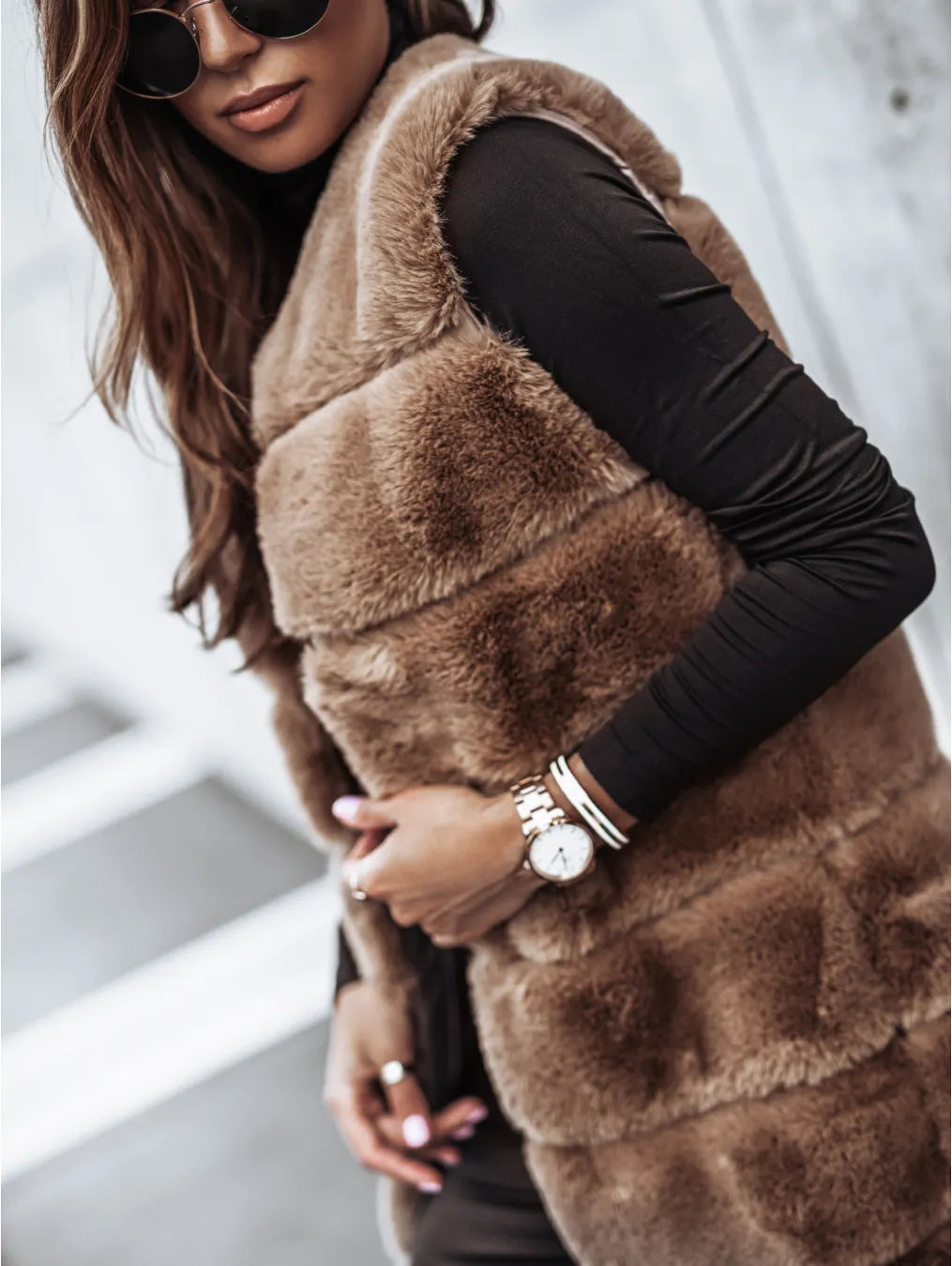 Diana® | Manteau Long Fourrure Luxe Hivernal