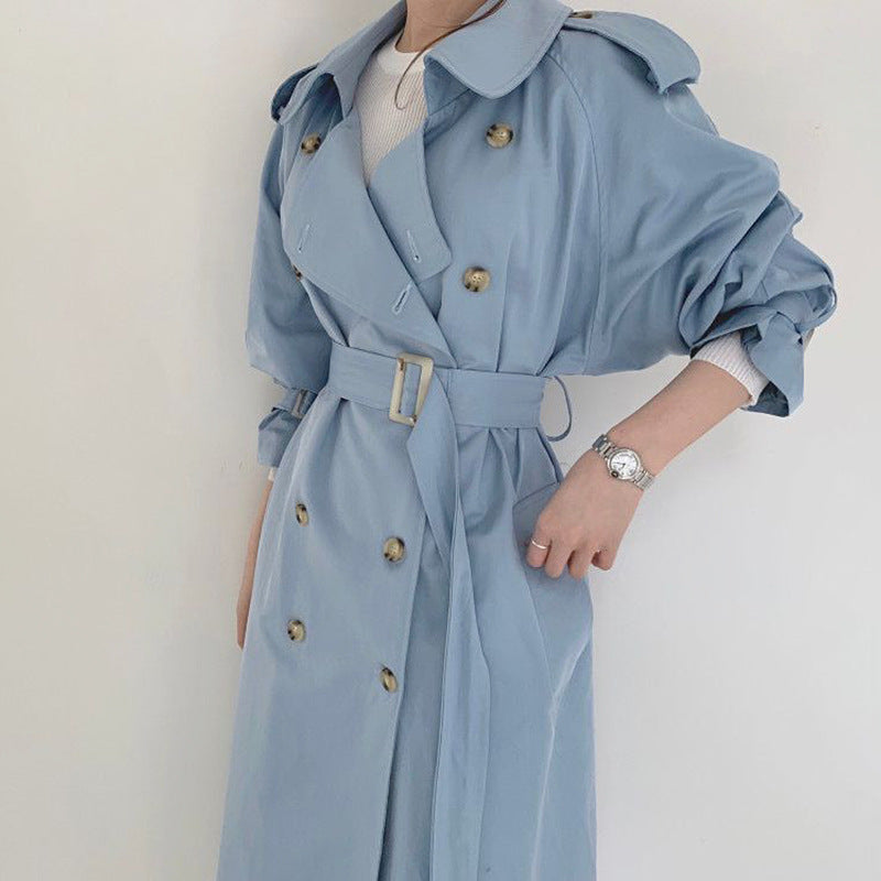 Opale Denim® | Trench Mi-Long avec Ceinture