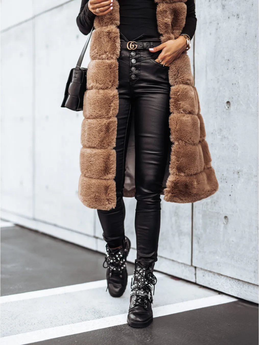 Diana® | Manteau Long Fourrure Luxe Hivernal