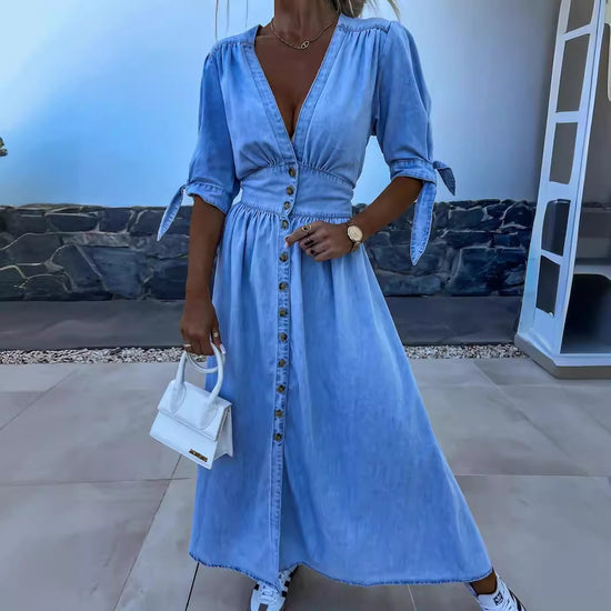 Sirella® | Robe Boutonnée Chic & Décontractée