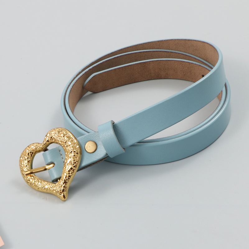 Gold Peach | la Ceinture en Cuir de Vachette