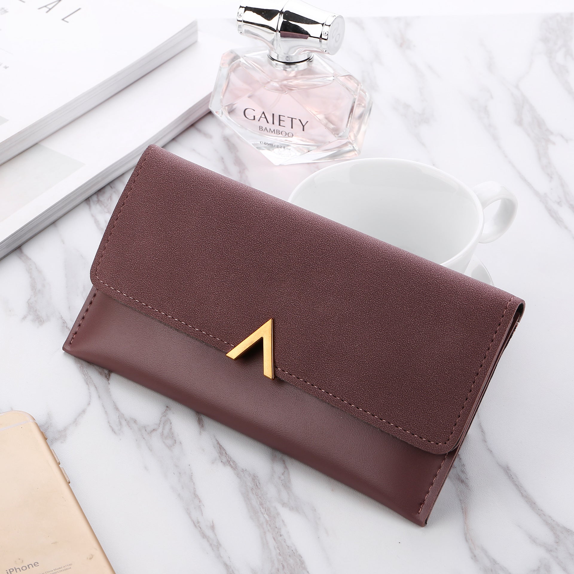 le Portefeuille Long Givré pour Femme