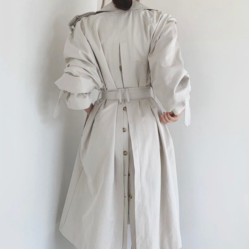 Opale Denim® | Trench Mi-Long avec Ceinture