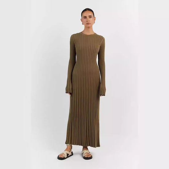 Arya | Robe Longue Côtelée
