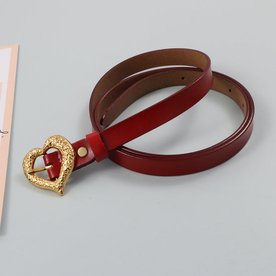 Gold Peach | la Ceinture en Cuir de Vachette