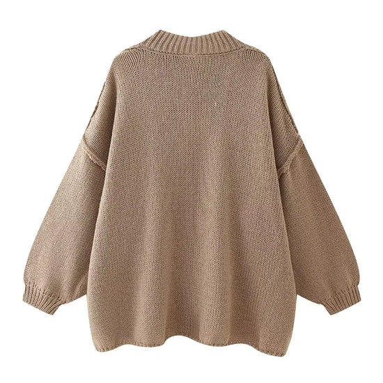 limunia® | Cardigan Chic à Boutons Dorés