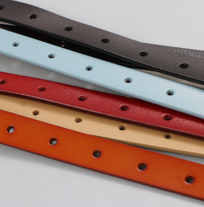 Gold Peach | la Ceinture en Cuir de Vachette