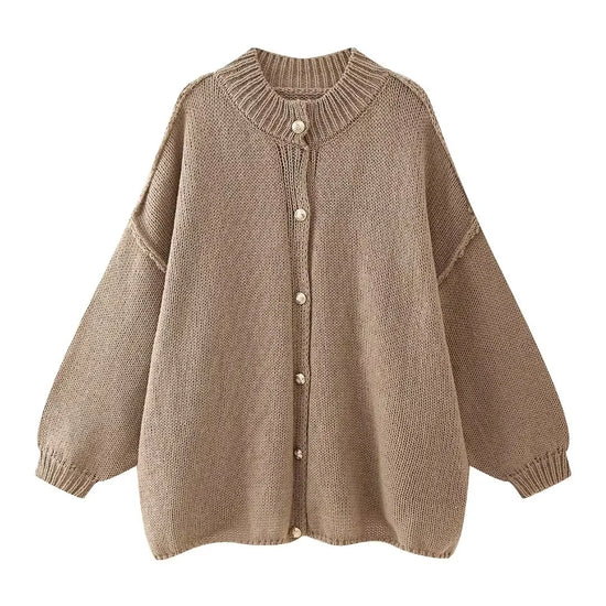 limunia® | Cardigan Chic à Boutons Dorés