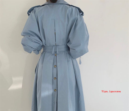 Opale Denim® | Trench Mi-Long avec Ceinture
