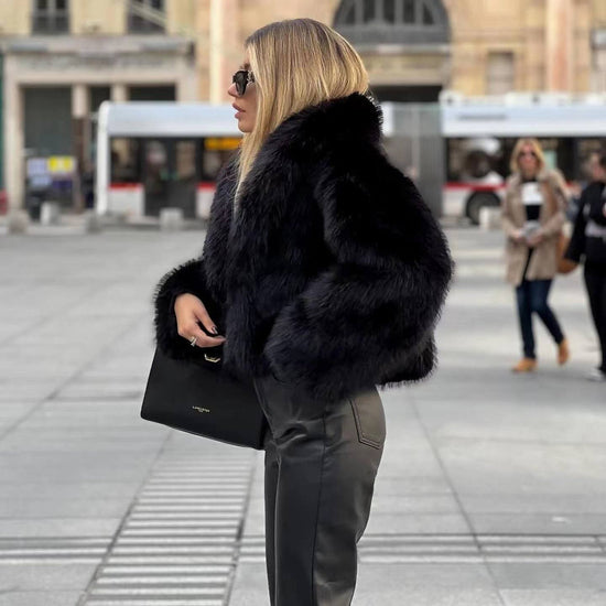 Liora ® | Veste en Fourrure Streetwear Chic