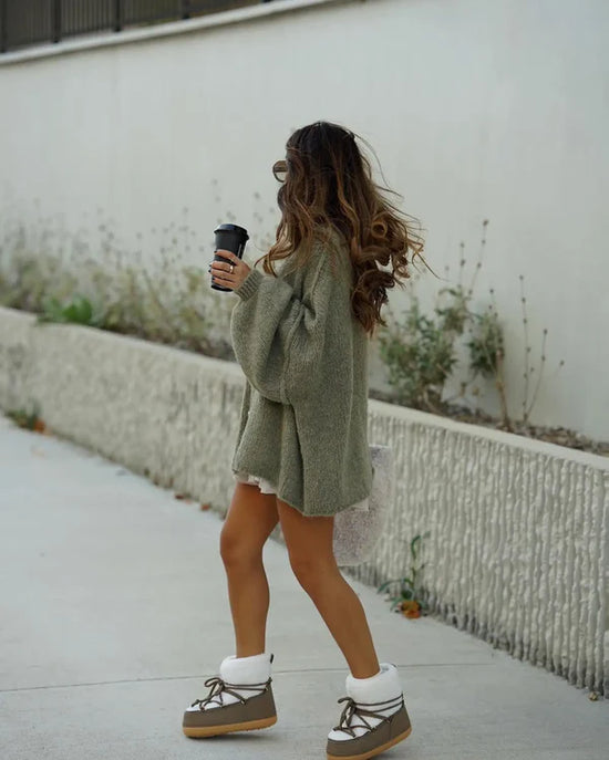 limunia® | Cardigan Chic à Boutons Dorés
