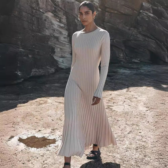 Arya | Robe Longue Côtelée