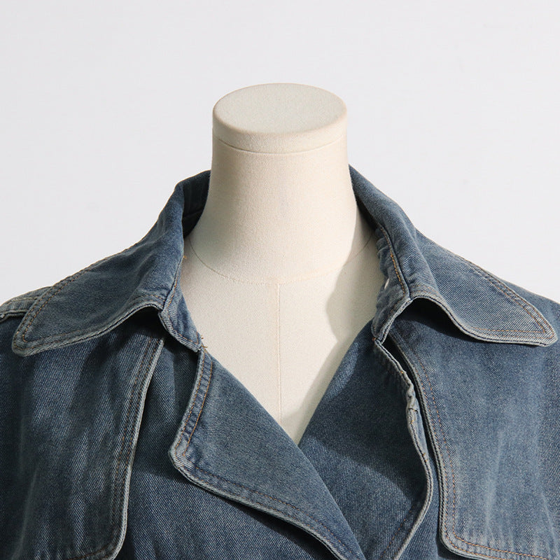 Léandra® | Manteau Jean Cintré à Lacets 2