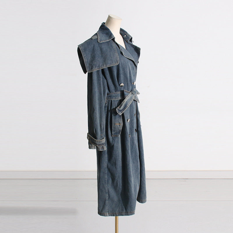 Léandra® | Manteau Jean Cintré à Lacets 2