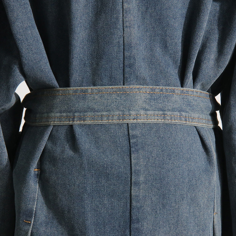Léandra® | Manteau Jean Cintré à Lacets 2
